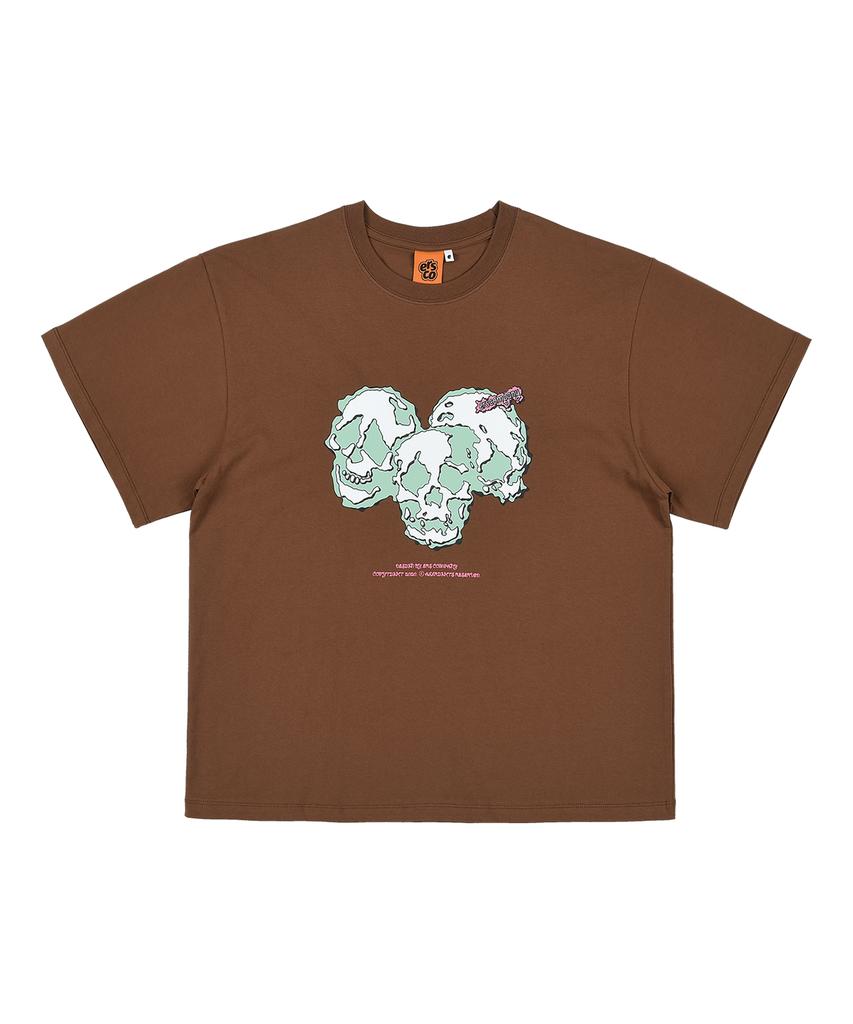 Ialeseuko 3 Trouble Kids Printed T-Shirt_Brown