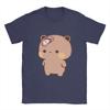 Men Panda BuBu’s T Shirt  Flip Flop on DuDu Bear face   Pure Cotton Clothing Novelty Short Sleeve Round Neck Tees 6XL T-Shirt
