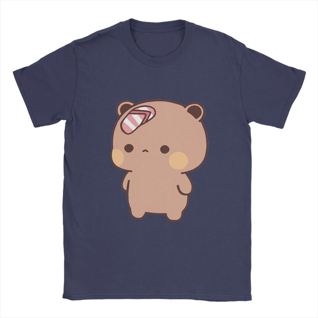 Men Panda BuBu’s T Shirt  Flip Flop on DuDu Bear face   Pure Cotton Clothing Novelty Short Sleeve Round Neck Tees 6XL T-Shirt