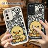 Phone Case: 2D Flat Samsung Galaxy A34 A35 M05 M06 S20 S22 S21 FE Plus 5G Protective Case, Little Yellow Duck, Christmas and Halloween Gift