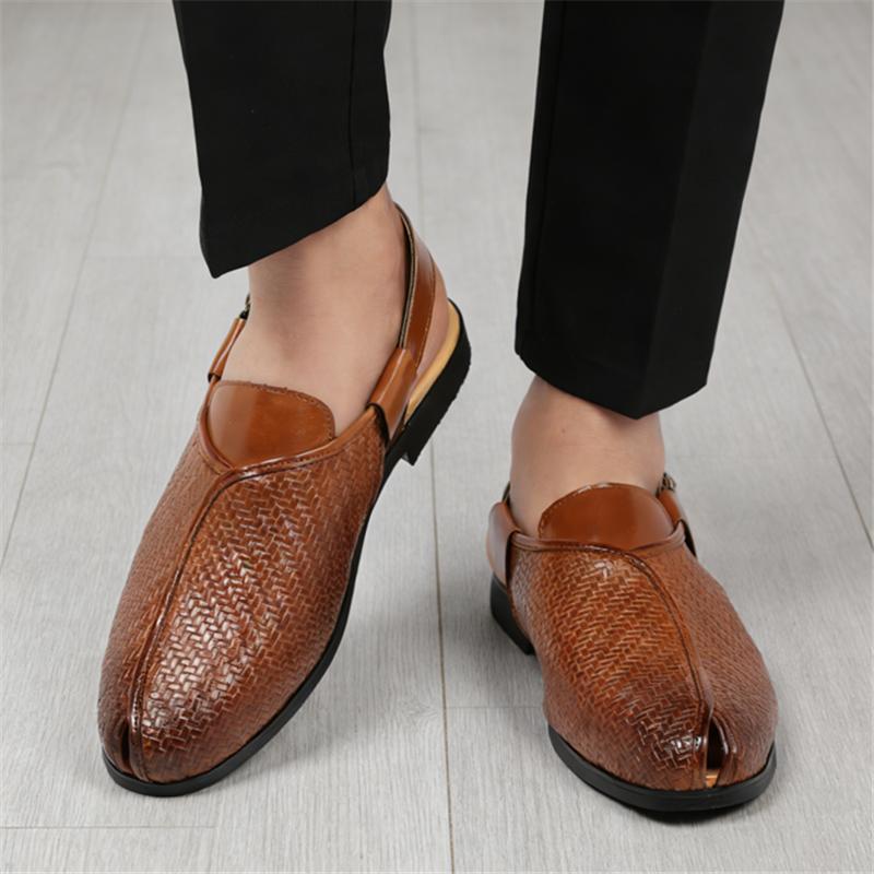 Summer Fashion New Men's Gladiators Peep Toe Strap Buckle Casual Shoes Breathable Beach Sandals Outdoor Slippers Plus Size 38-46