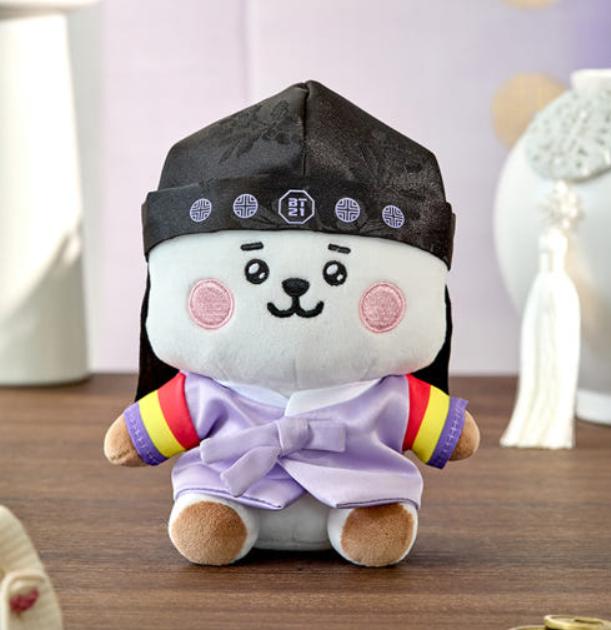 BT21 BABY Premium K Edition Sitting Plush – COOKY, CHIMMY, MANG, SHOOKY, RJ, KOYA, TATA
