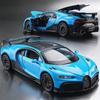 1:32 Chiron Bolide Modèle de Voiture en Alliage Jouet Simulation Son Lumière Modèles de Voitures de Sport Portes Ouvertes Jouets à Tirer Cadeaux de Vacances