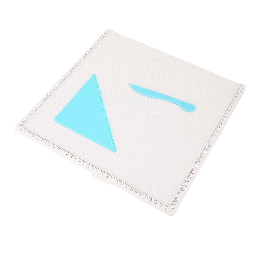 Folding Scoring Board with Triangular Tool 320x320mm Scoring Plate for Making Card Envelope Photo