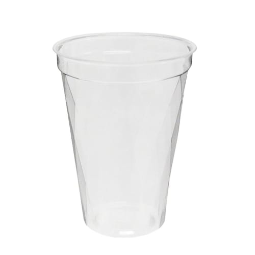 Asahi Kasei Pax (Sparkle) Clear Plastic Cups, 50-Pack, 12 oz (370 ml full capacity, 270 ml recommended capacity), CIP-378D, 8.3 cm Diameter