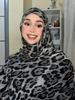 Fashion Leopard Print Shawl Wrap Woman Muslim Hijab Soft Pashmina Thin Scarf Femme Headband Neckscarf  Stoles