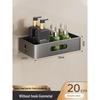 HANDUNYOU Punch-Free Wall-Mounted Bathroom Shelf