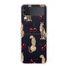 Transparent Phone Case For Samsung Galaxy Z Flip 3 4 5 6 7 Hard Folding PC Z Flip3 Flip4 Cover Red Cherry