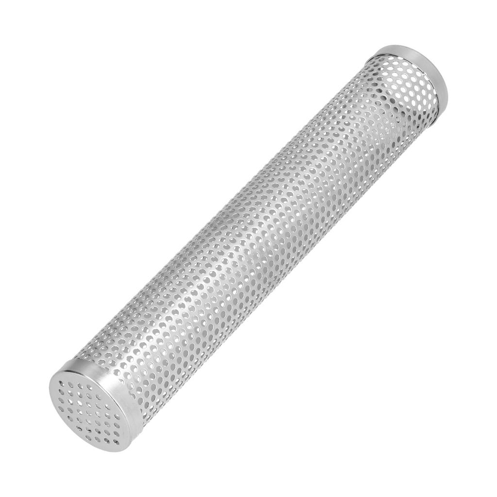 Smoker Box Cylindrical Detachable Large Capacity Fruit Wood BBQ   Smoker Tube for Outdoor Camping