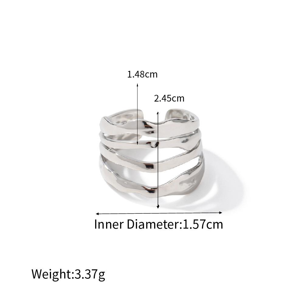

Yori Stainless Steel Simple Line Ring Water Resistant Charm Fashion Jewelry 18K PVD Plated Wholesale 2025 New