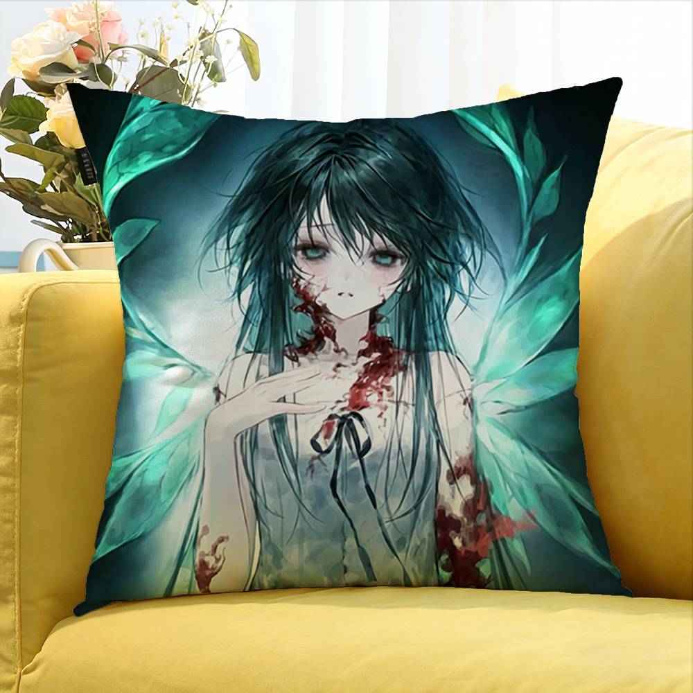 Classic Horror Game Saya No Uta New Various Sizes Square Pillow Case For Car Home Bedchamber Decor