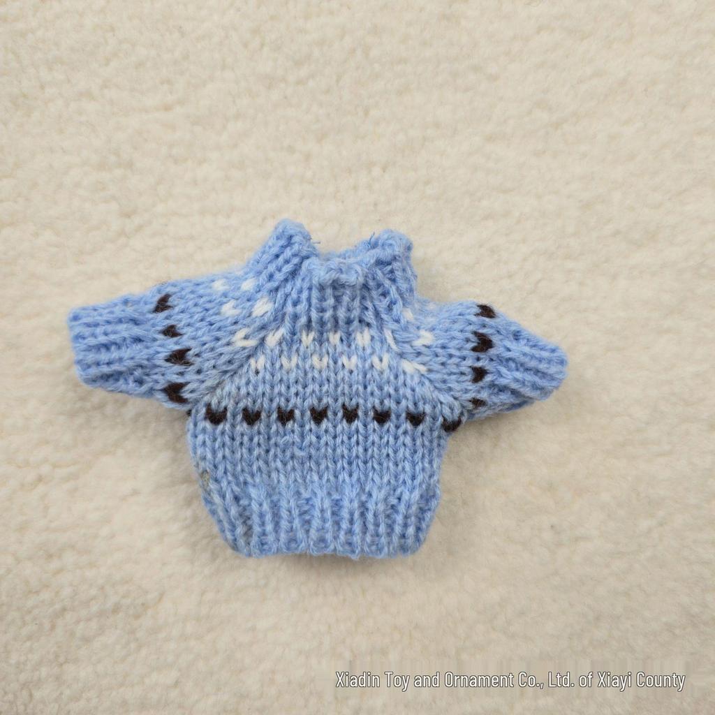 10cm West Highland Hund Baby Docka Bomull Ersättning Tröja