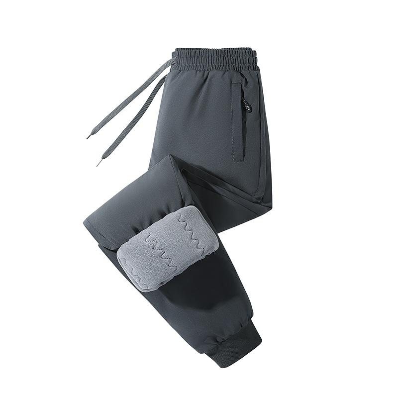 

Флисовые Утепленные Повседневные Хлопковые Брюки для Зимы Мужские Ветрозащитные Холодостойкие Брюки До Колена Довольно Теплые Брюки Носить Прямые Брюки-Леггинсы для Верхней Одежды 5XL