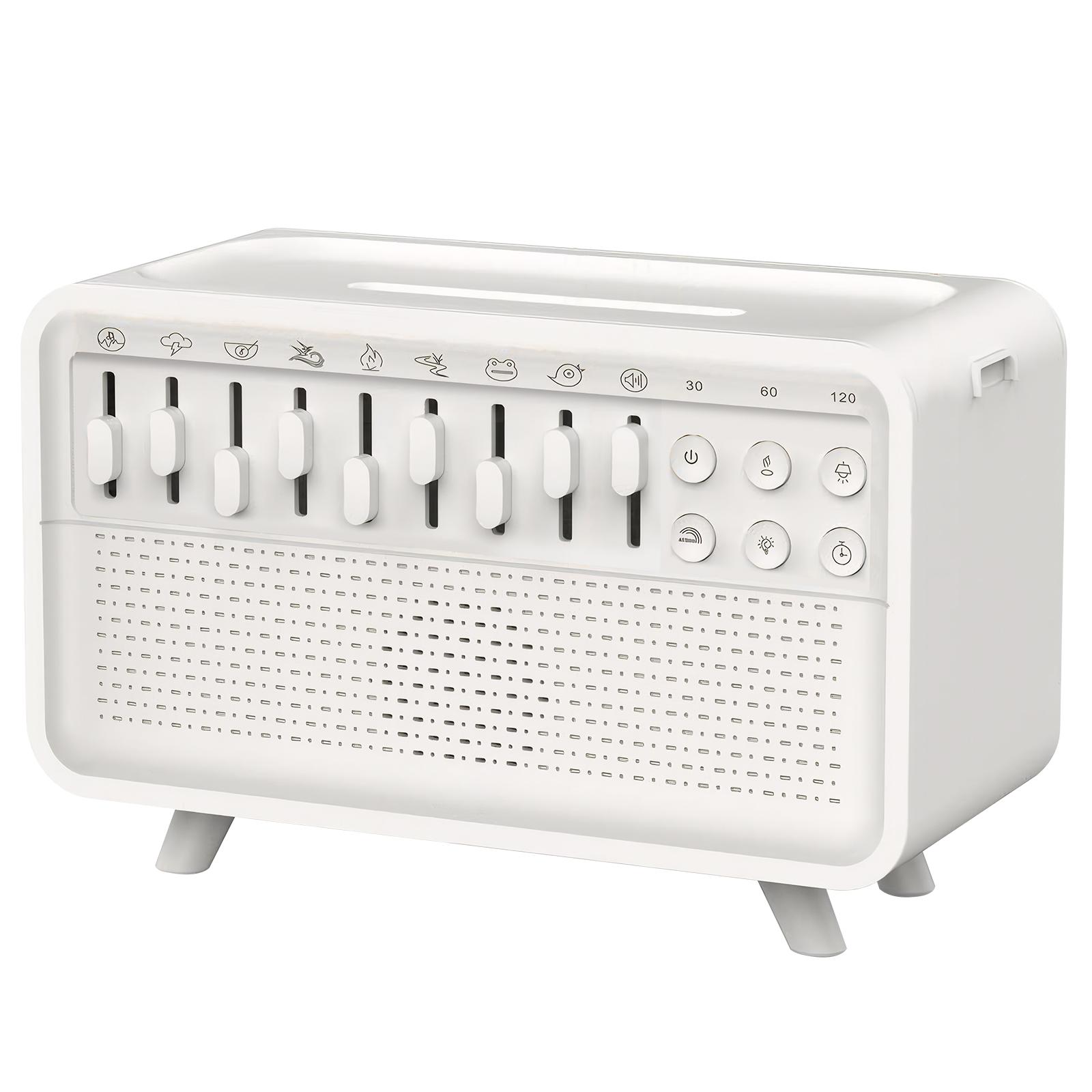 

3 in 1 Bluetooth Speake White Noise Sleep Aid Night Light Humidifier with 8 Goup Nature Sound 3-Level Dimming All-in-one Machine