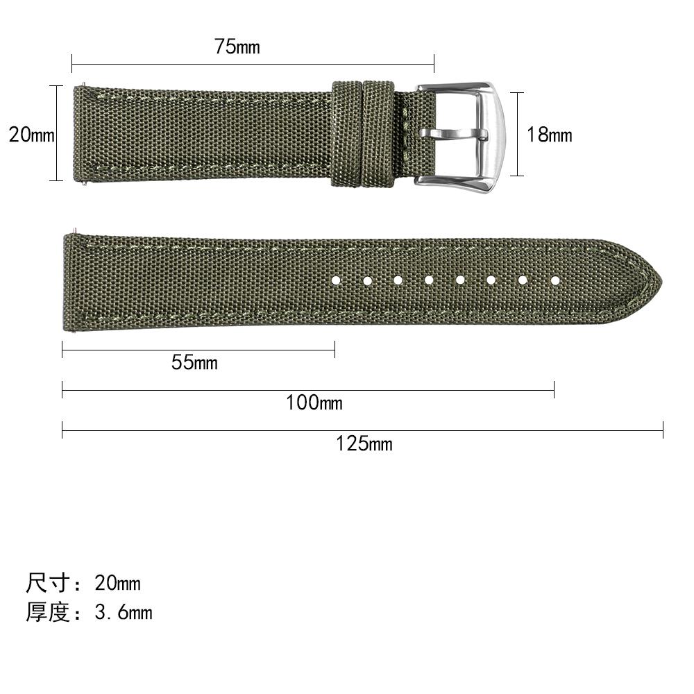 20mm 22mm Prawdziwe Nylonowe Paski do Zegarków Omega Blancpain Seiko Casio Divers Męskie Damskie Paski do Zegarków z Szybkim Mocowaniem