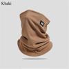 Solid Color Neck Gaiter Fleece Half Face Mask Fashion Ski Tube Scarf  Men & Women