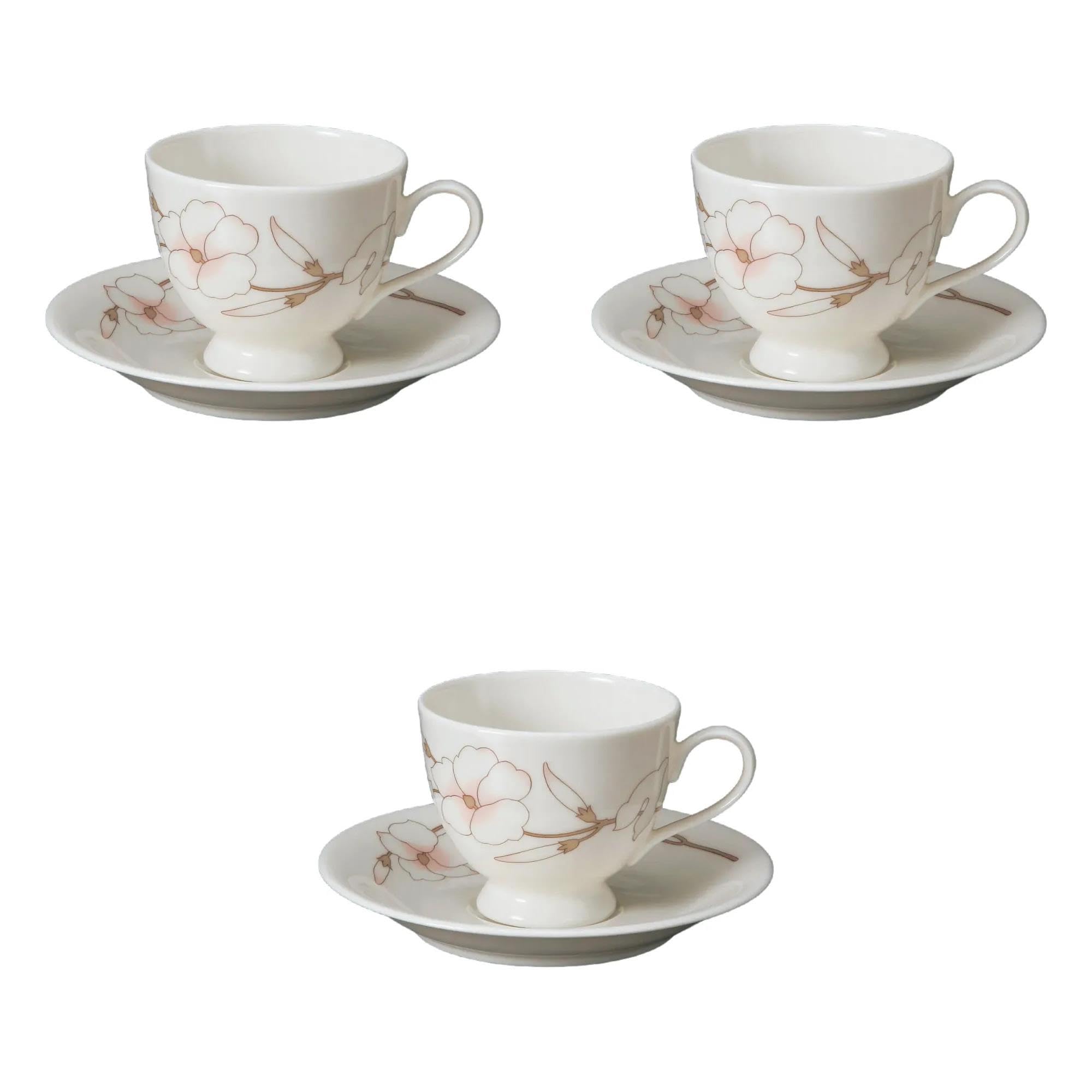 

Набор из 3 чашек и блюдец NB Vogue Coffee x x 7 см, чашка, блюдце, набор Wanfuse Ware Setomonohonpo C/S [11 8,3 200 мл] &