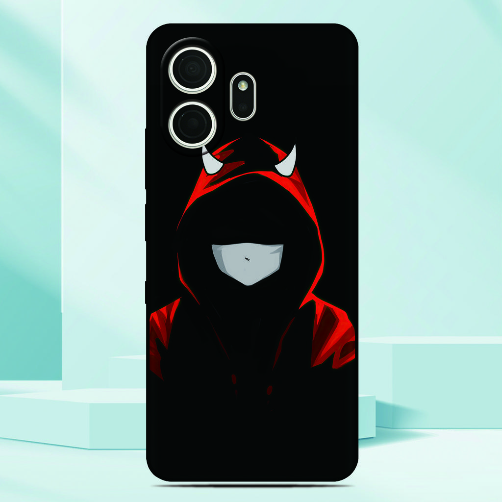 Anime Bad Boy Devil Phone Case For TCL NxtPaper 70 Pro 5G Painted TPU Black Back Cover Soft Silicone Funda Screen Protector Film