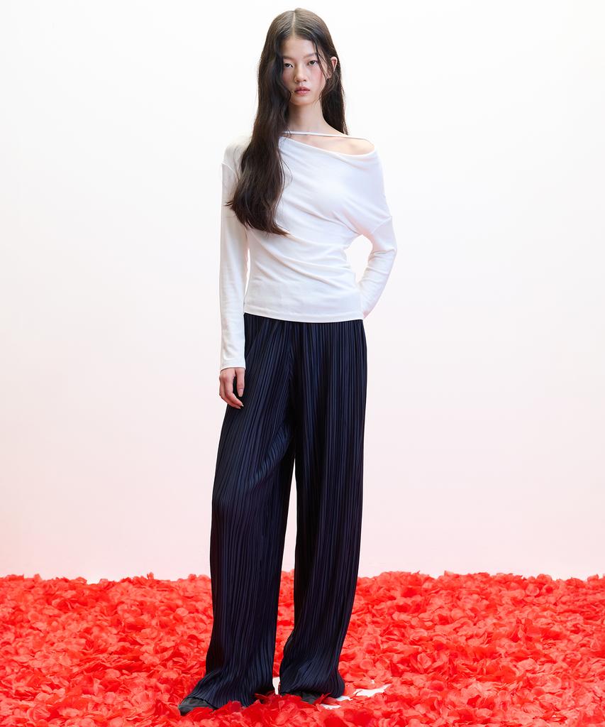 HAE BY HAEKIM [Atelier] Strap Drape Top_White