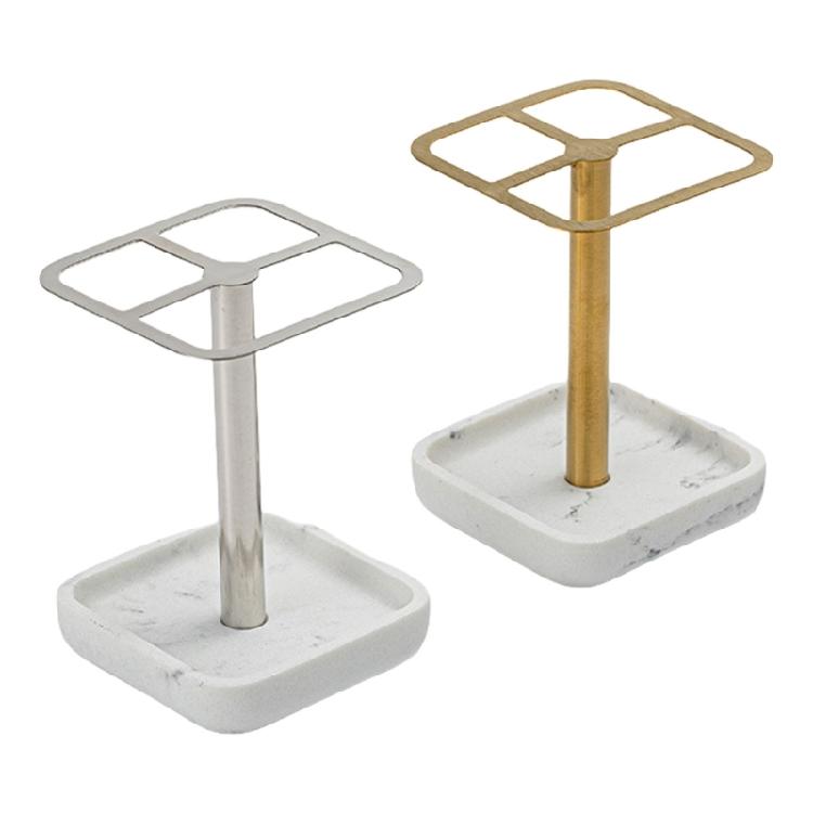 MultiPurpose Toothbrush Holder Toothpaste Rack for Bathroom Countertops In Sleekly Design for Face Cleansers,Trimmers