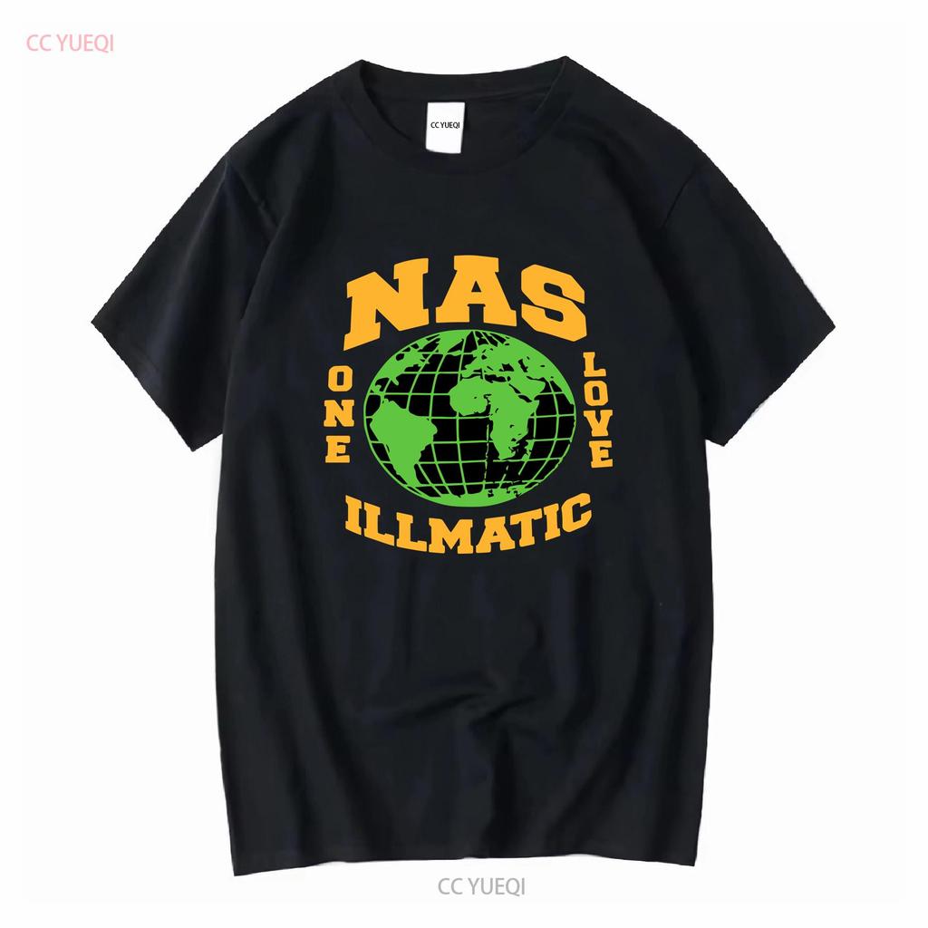Limited Nas Illmatic Retro Hip Hop Streetwear Heavy Cotton T Shirt long or short sleeves vintage Washed Breathable Versatile