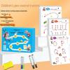 Kindergarten Concentration Training Wipe & Write Puzzle Cards for Early Education