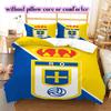 Biancheria da letto con motivo Real Oviedo, Set piumone Copripiumino Federa Regalo di Compleanno per la Casa (1*copripiumino+2*federe,senza imbottitura)