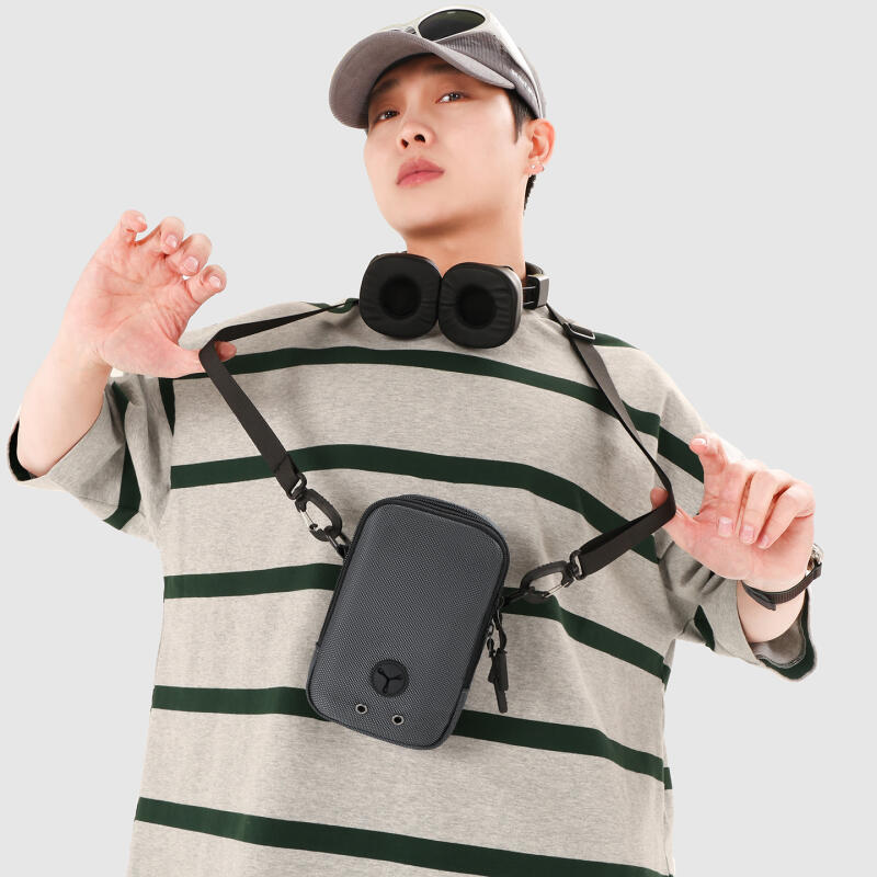 Mobile Phone Bag Men's Shoulder Crossbody Bag Water-Repellent Oxford Bag