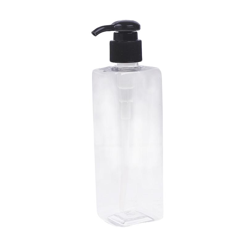 250Ml Square Hand Pump Soap Liquid Dispenser Shampoo Conditioner Bodysoap Gel Pump Bottle Bathroom Empty Lotion Container