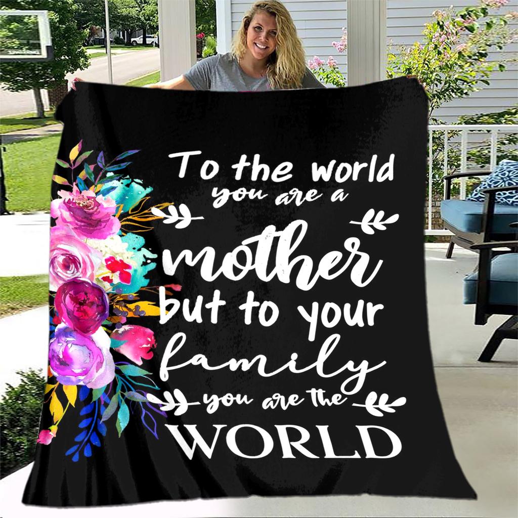 Para Minha Mãe Mamãe Série de Presentes Carta Cobertor, Manta Macia para Casa Quarto Cama Sofá Piquenique Viagem Escritório Cobertor de Cobertura Crianças