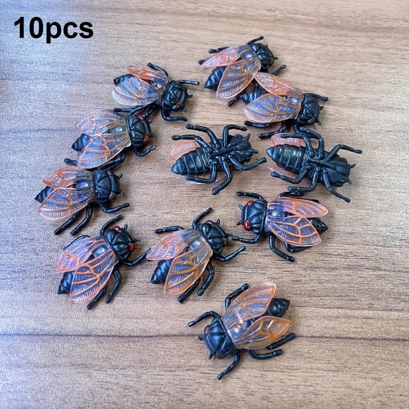 10pcs Simulation Cicada Novelty Ornament Model Ornament Office Furniture Ornament Statues Home Decoration Accessories