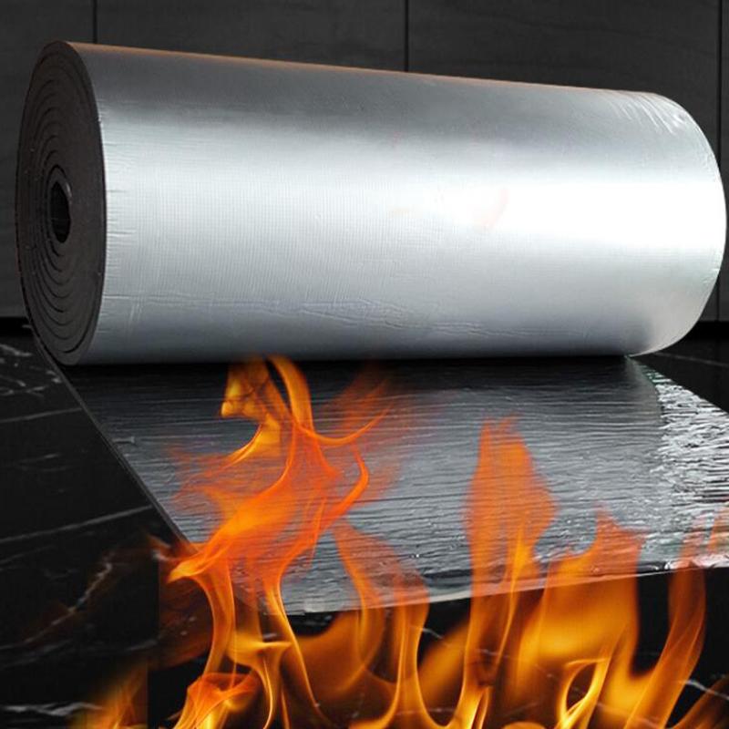 2M Samoprzylepna Bawełna Izolacyjna z Folii Aluminiowej Film Naprawczy Uszczelniający Dach Dźwiękoszczelny Film Anty-UV Ognioodporna Podkładka Gumowa