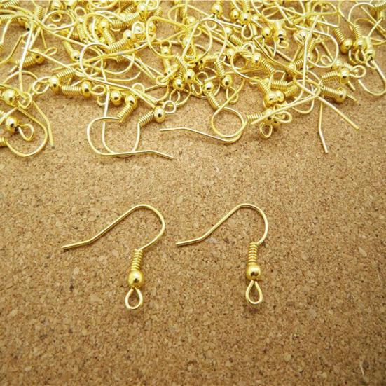 100Pcs/500Pcs Earring Hook Coil Ear Wires for DIY Jewelry Making Findings Repair