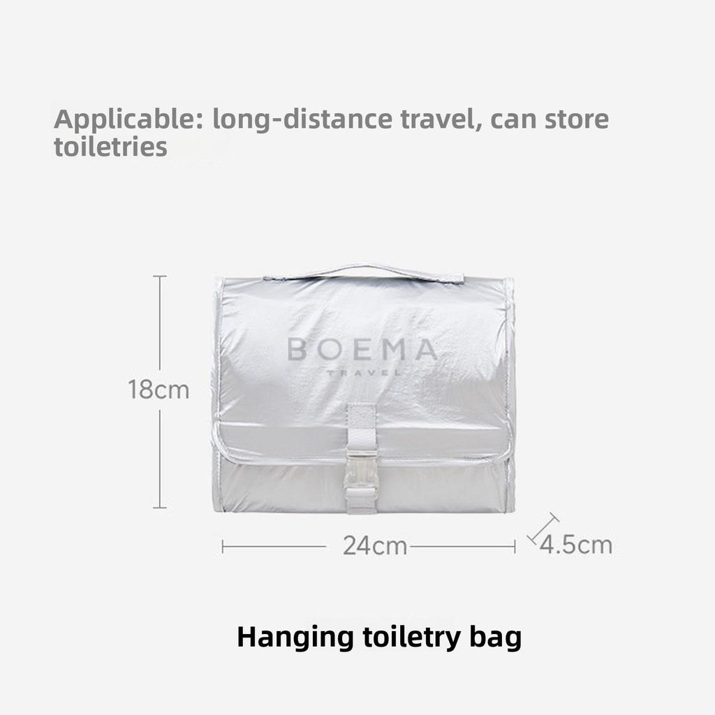 Style Large Capacity Travel Wash Bag With Divided Sections And Waterproof Tpu Lining