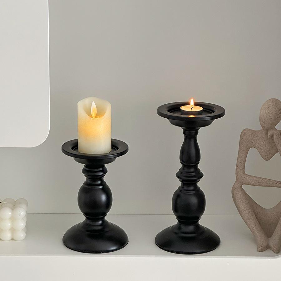Roman Column Retro Style Aromatherapy Candle Holder for Dining Table Decor