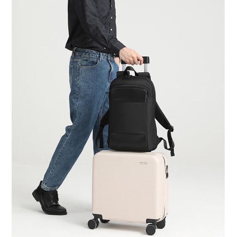 WEZHO Ultra-Thin Expandable Business Laptop Backpack