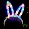 Luminous Rabbit Ears Glow Hair Band Fashion Plush Hair Hoop LED Lights Headband  Concert Prop