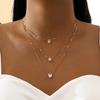 617 Low Price Multilayer Chain Choker Fashion Shiny Women's Jewelry Trendy Zircon Pendant Necklaces for Women Female Party Gift