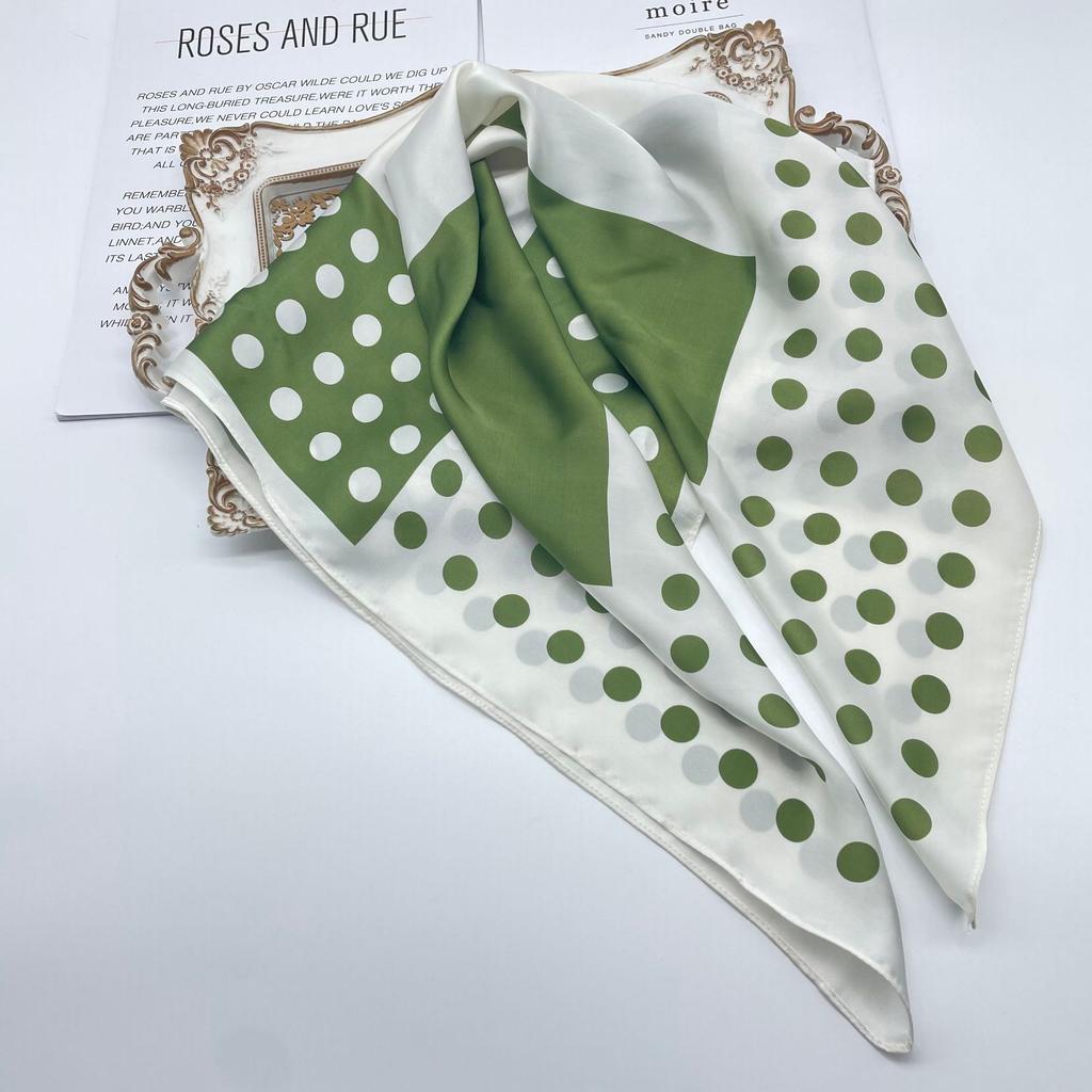 Xinhe autumn and winter new multi-color optional 71 imitation silk small square scarf, professional small silk scarf scarf ins silk scarf