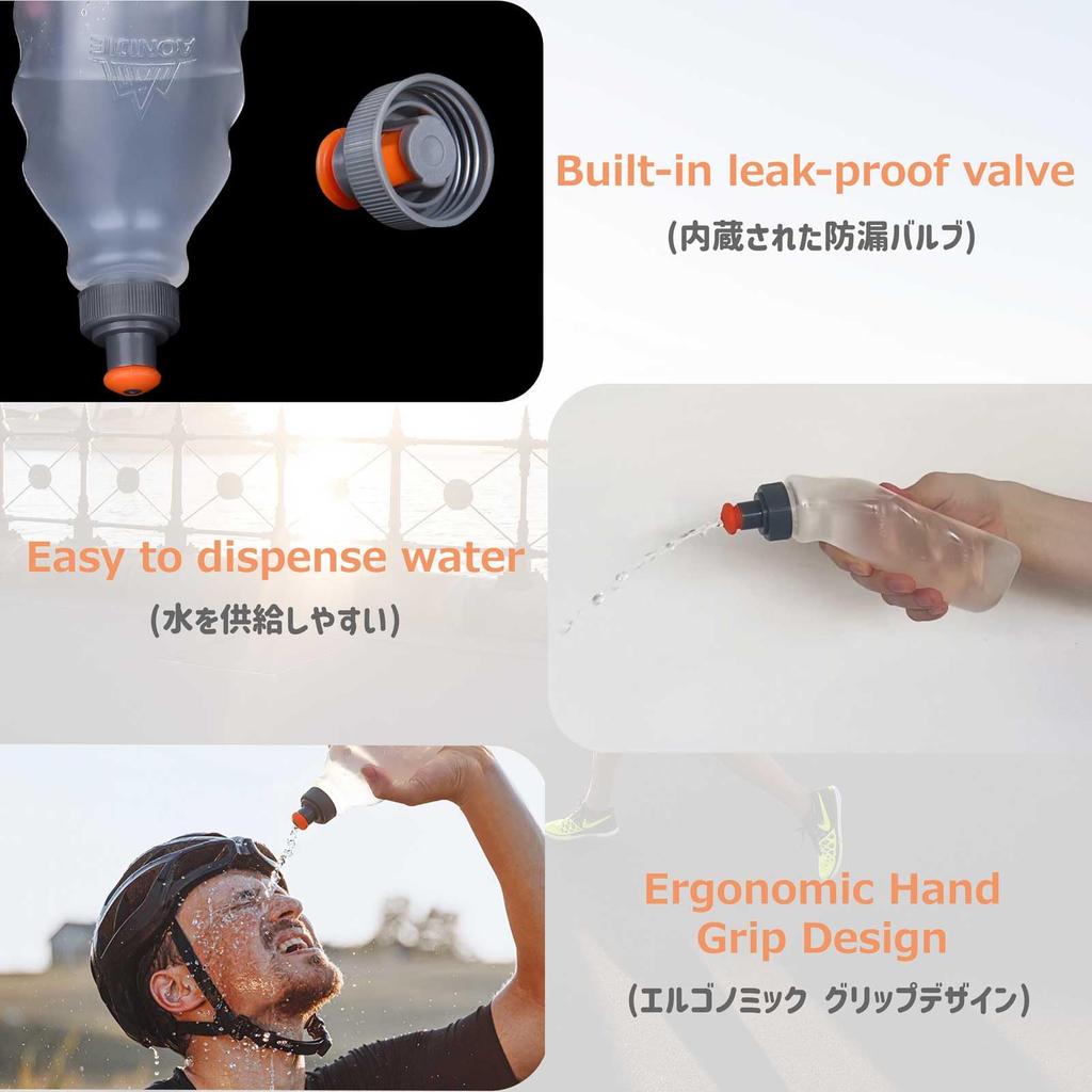 Azarxis Hydration Running Water TPU Water Portable Water Sports Emergency Bottle, Bottle, Bottle, Bottle, Bottle, Hydration, Non-toxic, Odorless,