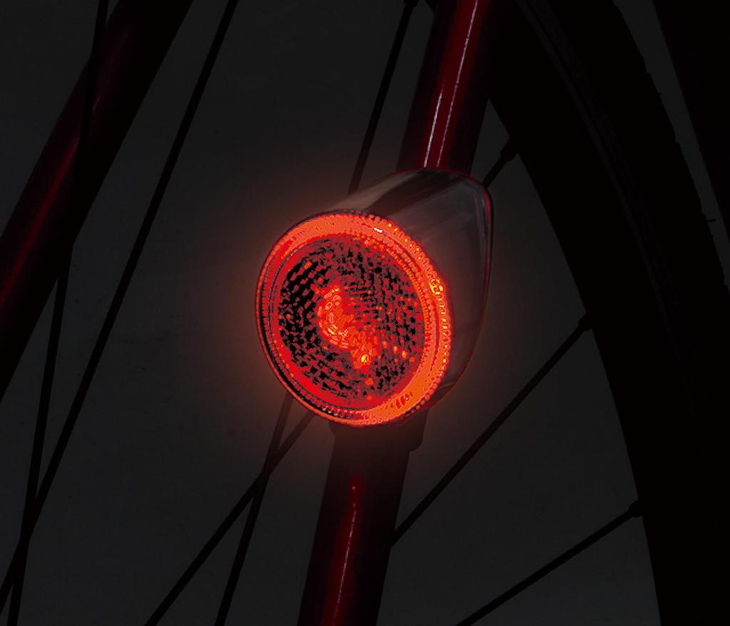 PALMY Solar Flashing Tail Red seat Light, (for stays)