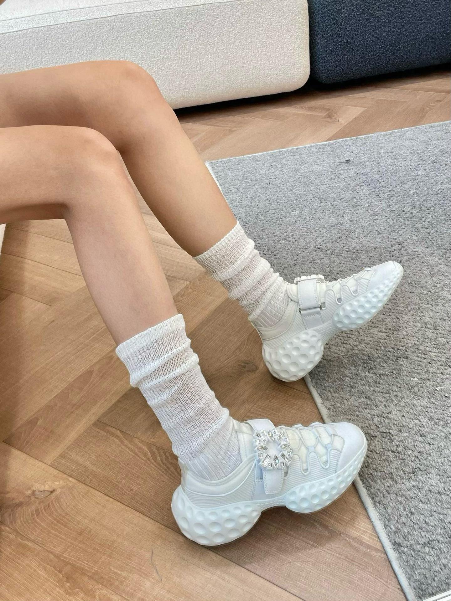 

Женские спортивные туфли Migua Niche Style на платформе с сетчатым дизайном и квадратной ромбовидной пряжкой Size 37