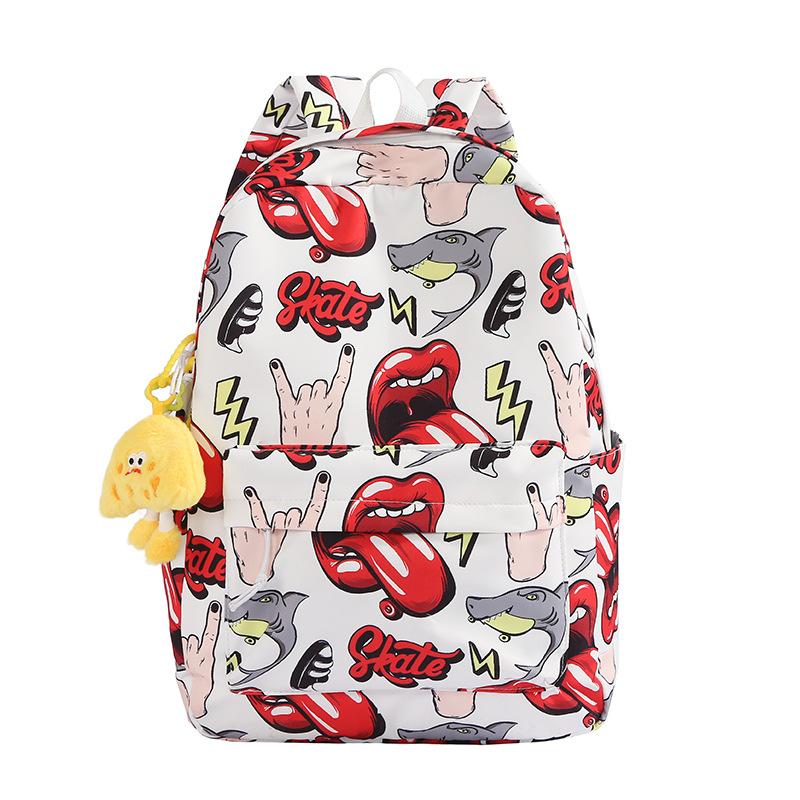 Мультяшный студенческий школьный рюкзак женский большой вместимости