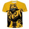 Summer Man 3D Printed Transformers T-shirt Children Cool Cartoon Short Sleeve Clothing Boys Girls Fashion Trend Streetwear
