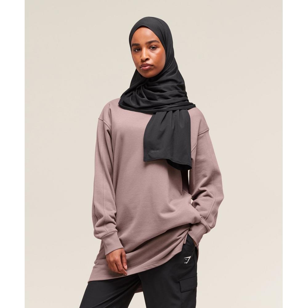 

Gymshark Covered Pullover Washed Mauve B2c5p Pbrk XS