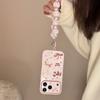 Cute Pink Pony Phone Case for IPhone 16, IPhone 17 Pro Max, and IPhone 14 with A Chain