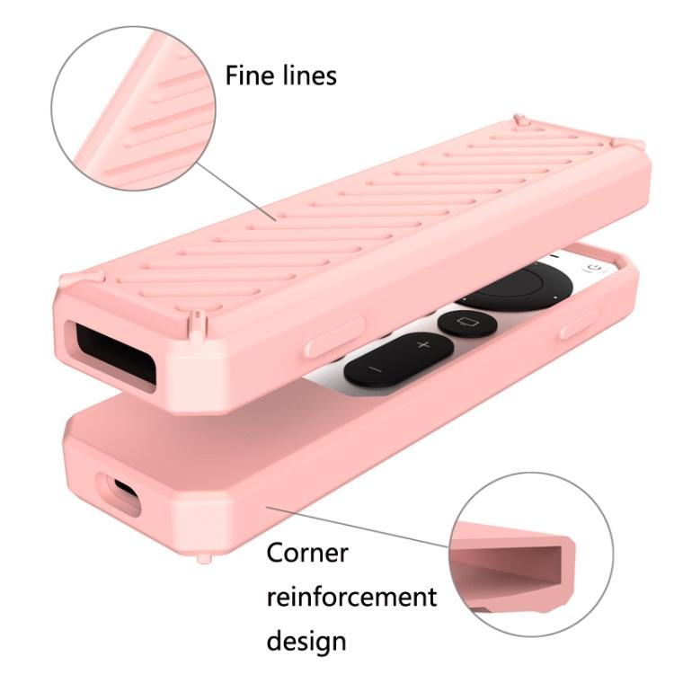2 PCS Remote Control All-Inclusive Anti-Drop Silicone Protective Cover, Applicable Model: For Apple TV 4K 2021