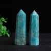 Natural Polished Amazonite Hexagonal Crystal Point Ornament