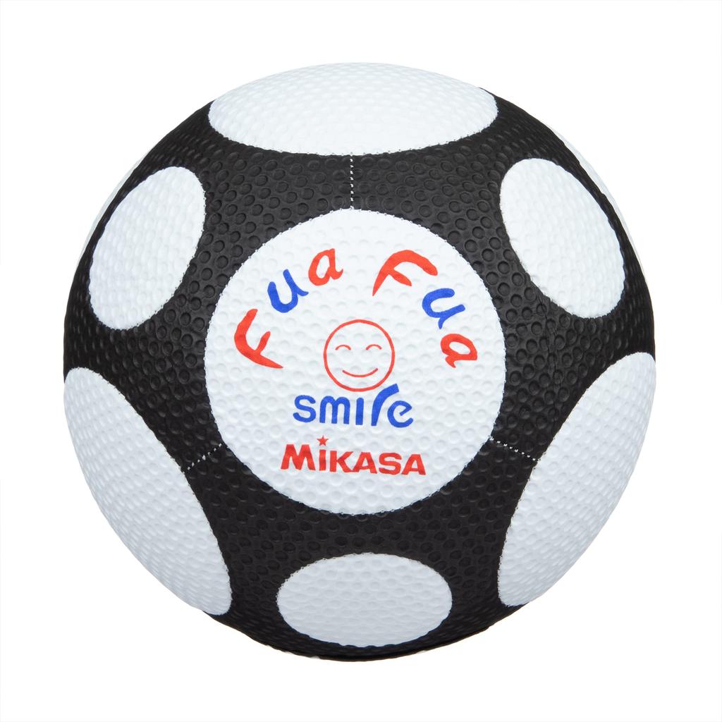 MIKASA Junior Soccer Size Fafa Smile Soccer Elementary School Sewn Ball, 4, (for Students), White/Black, Ball, FFF4-WBK