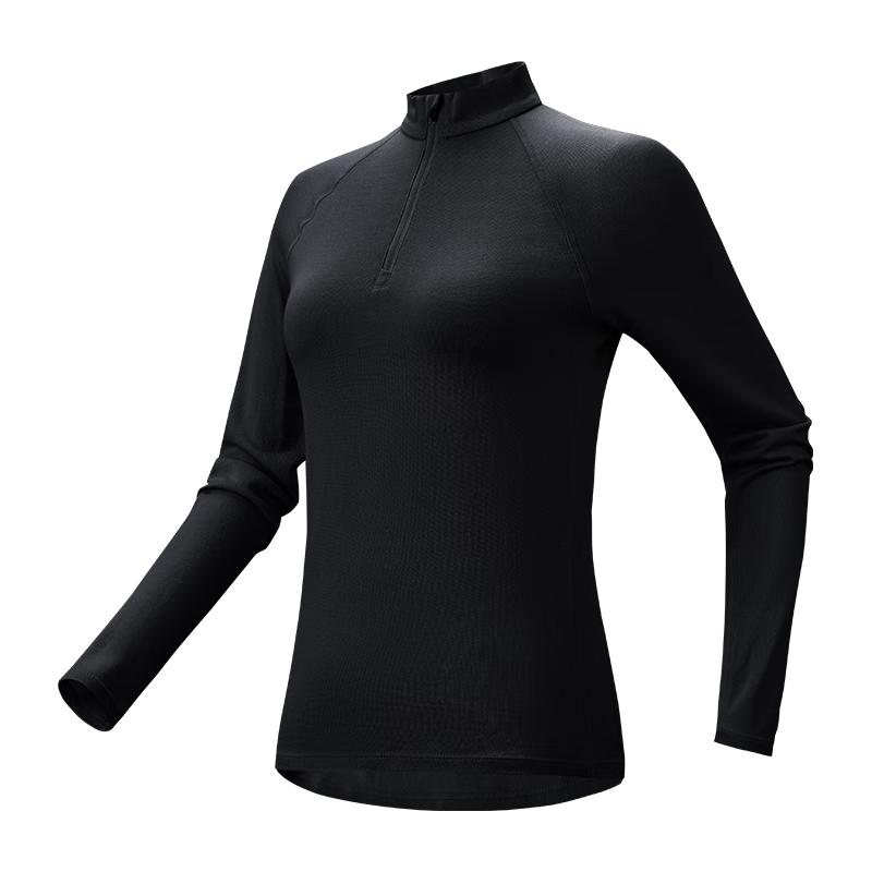 Merino Wool Quick-Dry Half-Zip Long-Sleeve Base Layer S